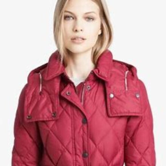 Burberry Goose Down Hooded Diamond Quilted Puffer Jacket - Picture 3 of 16
